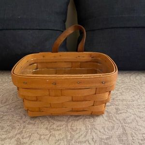 Longaberger Small Key Basket & Liner 1994